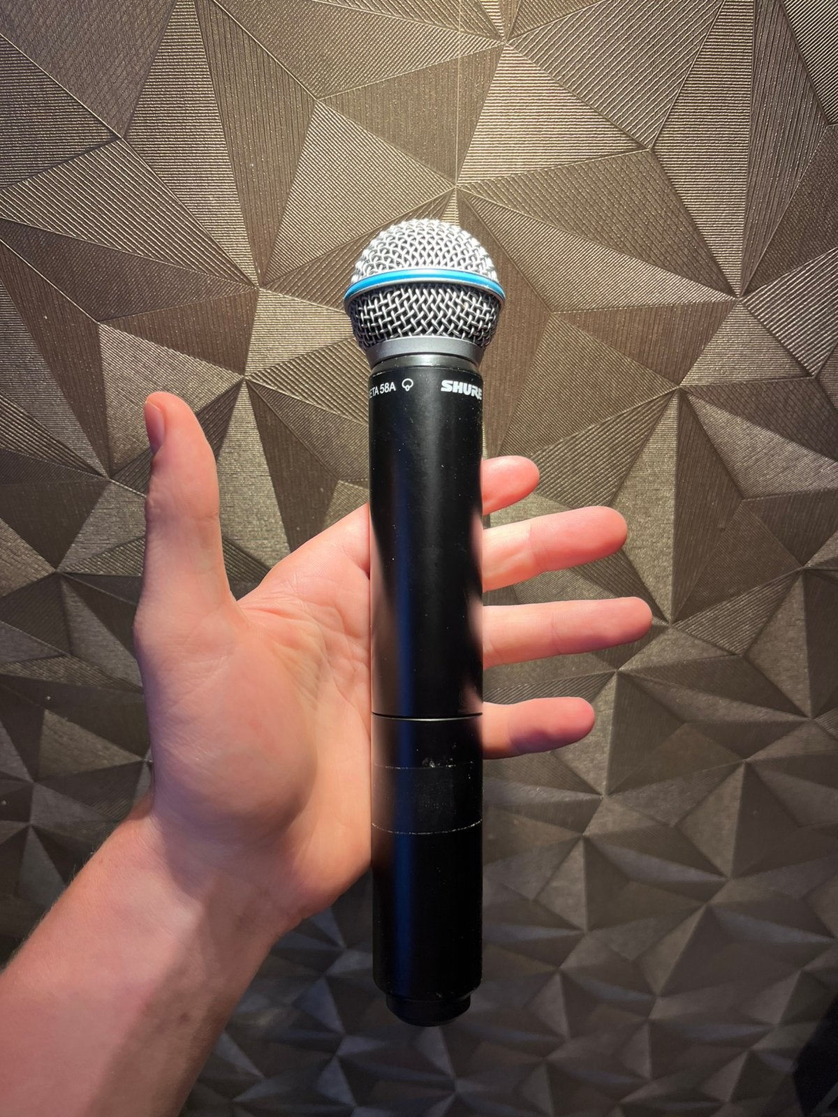 Shure BLX2/Beta 58A microfoon, Ophalen of Verzenden, Zo goed als nieuw, Zangmicrofoon