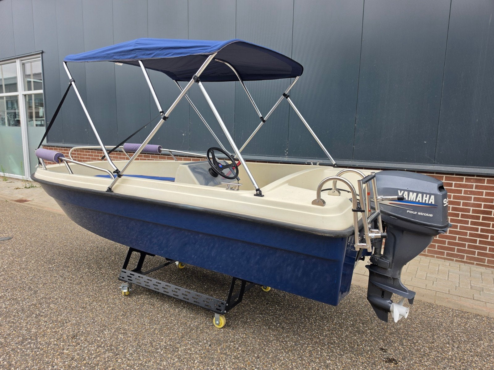 Leuke Consoleboot M410 + Yamaha 9,9PK, Rondzit, Tender, Gebruikt, Binnenboordmotor