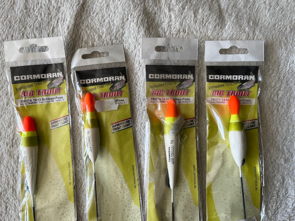 adv 515 / NIEUW mixset 4 inline foreldobbers CORMORAN, Ophalen of Verzenden, Nieuw, Dobber of Lood