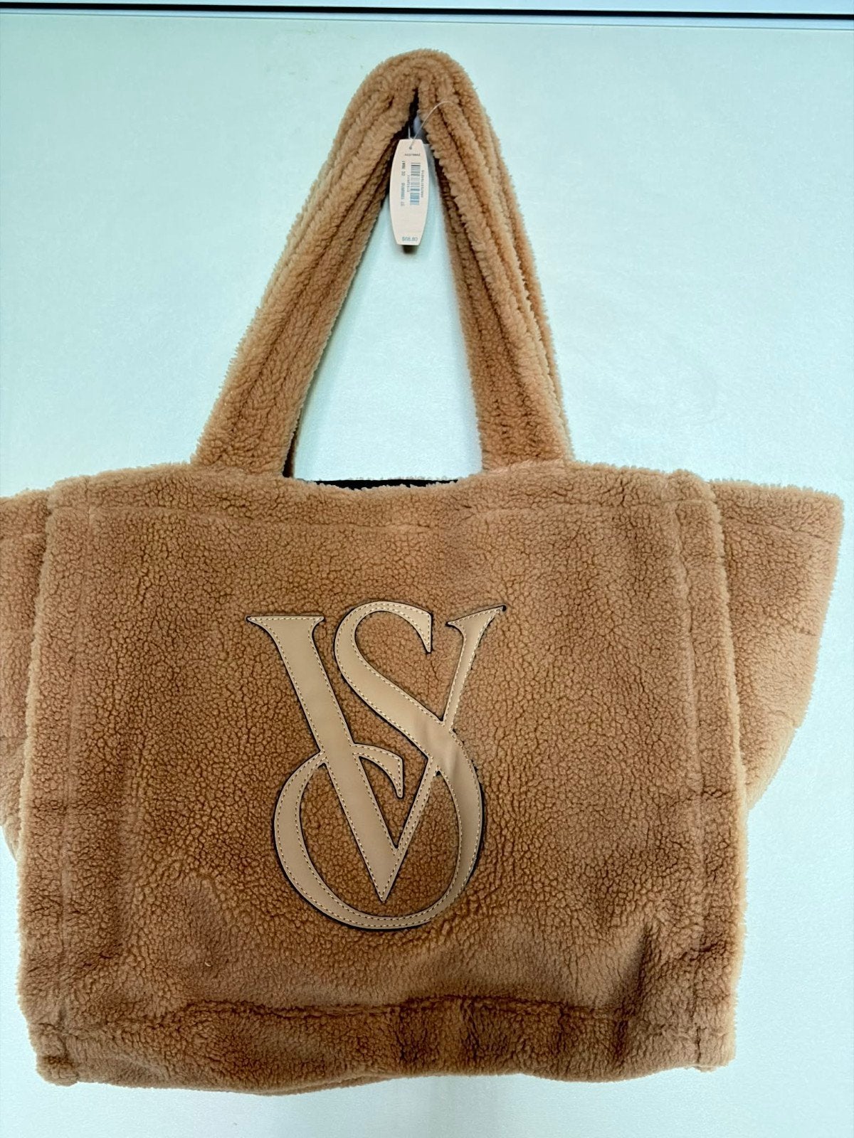 Victoria's Secret Teddy Shopper Tas Beige – Nieuw met Label, 30 cm of meer, Beige, Ophalen of Verzenden, Uitschuifbare handgreep