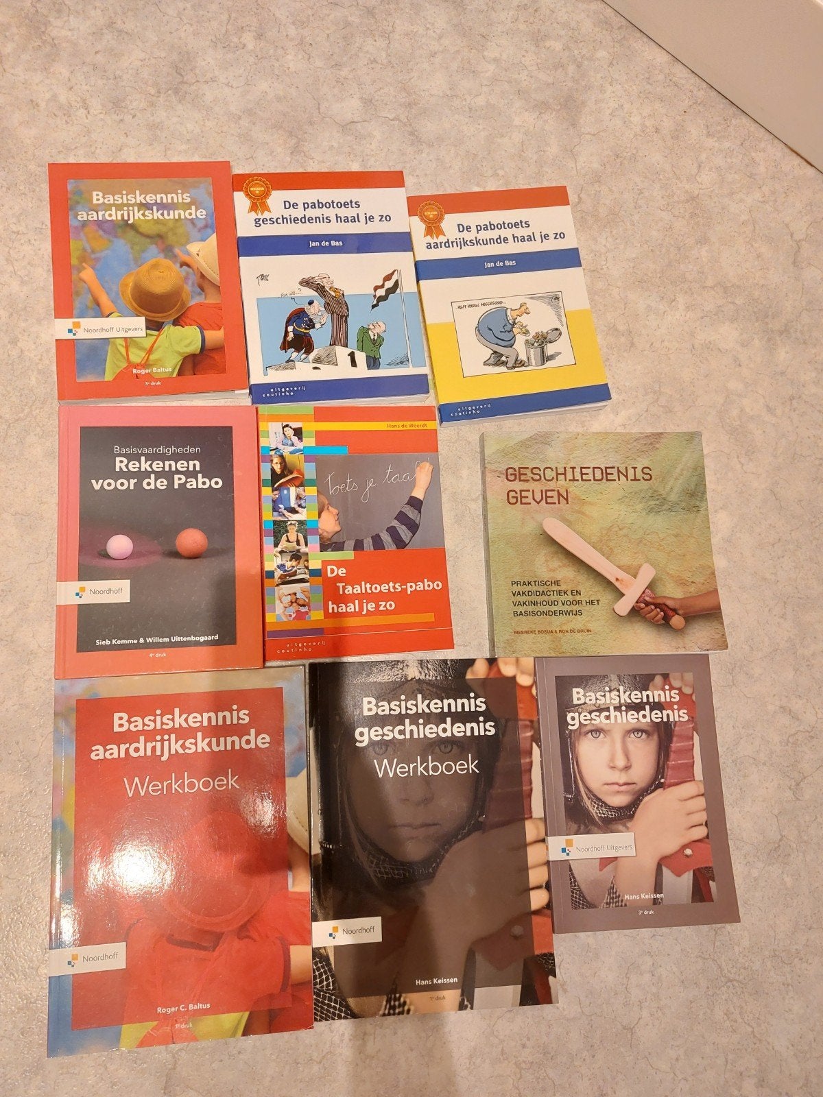 Pabo leerboeken toelatingstoets aardrijkskunde en geschieden, Ophalen of Verzenden, Alpha, Gelezen, HBO