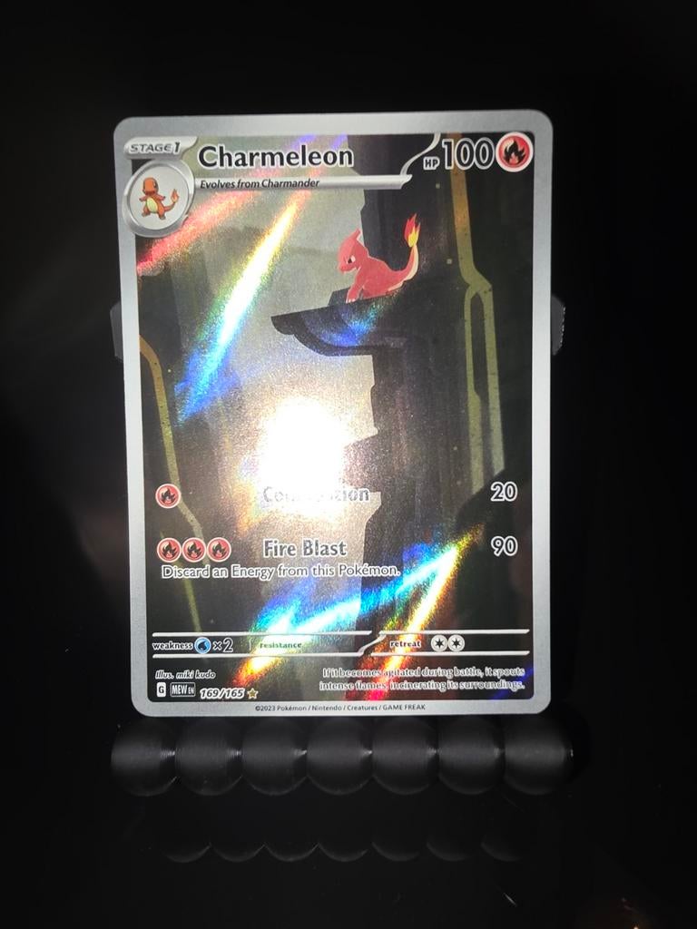 Pokémon - 151 Charmeleon, Hobby en Vrije tijd, Verzamelkaartspellen | Pokémon, Ophalen of Verzenden, Zo goed als nieuw, Losse kaart
