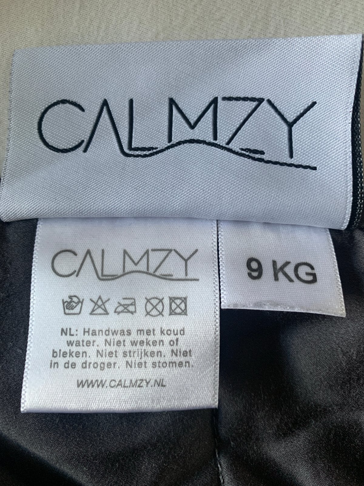 Calmzy verzwaringsdeken 9 kg  incl. Hoes - 150x200 cm, Gebruikt, Eenpersoons, Ophalen of Verzenden, Deken of Dekbed