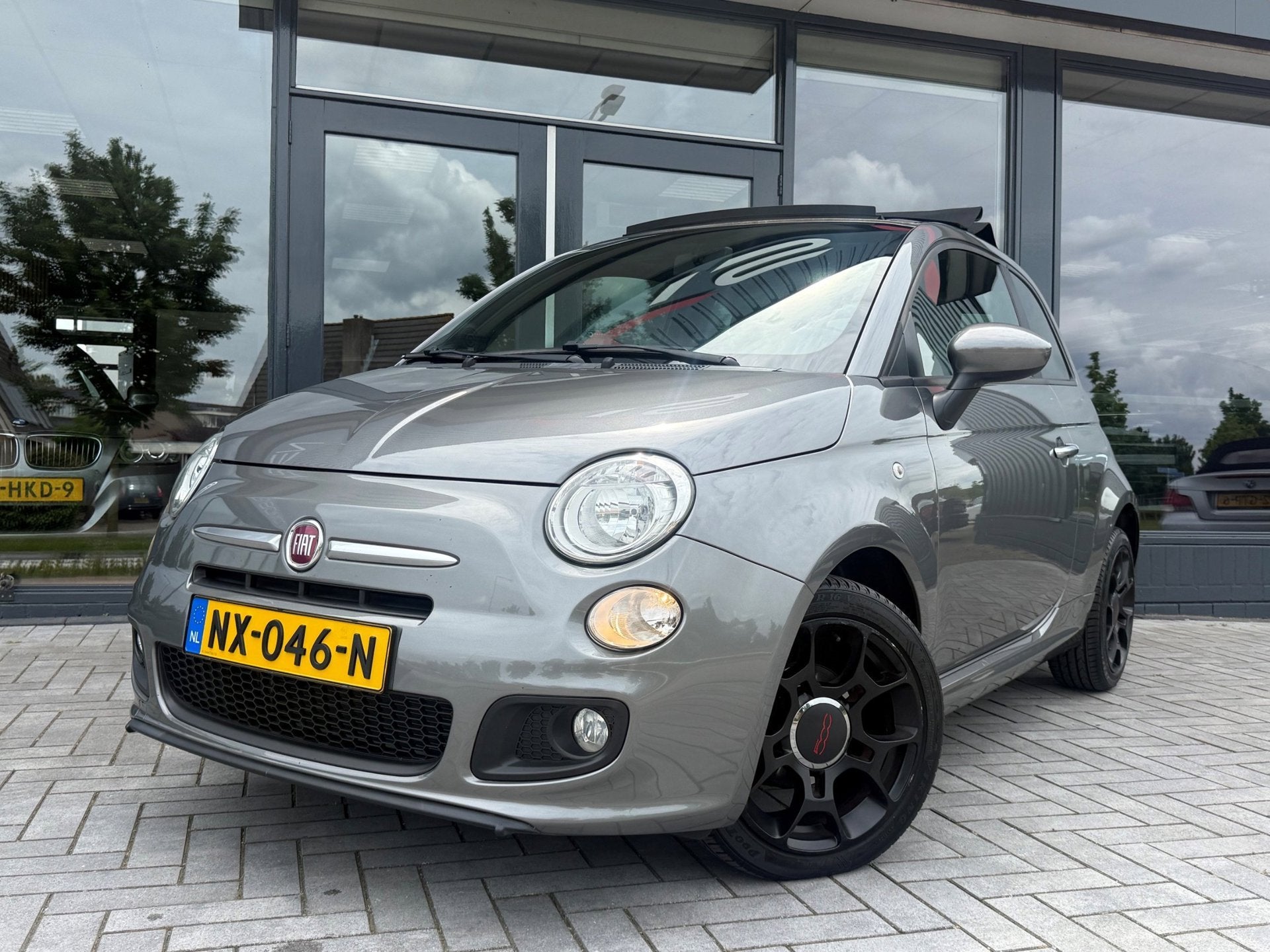 Fiat 500 C 1.2 Rock Sport Leder Alcantara Airco Pdc Cabrio, Voorwielaandrijving, Euro 5, Gebruikt, 4 cilinders
