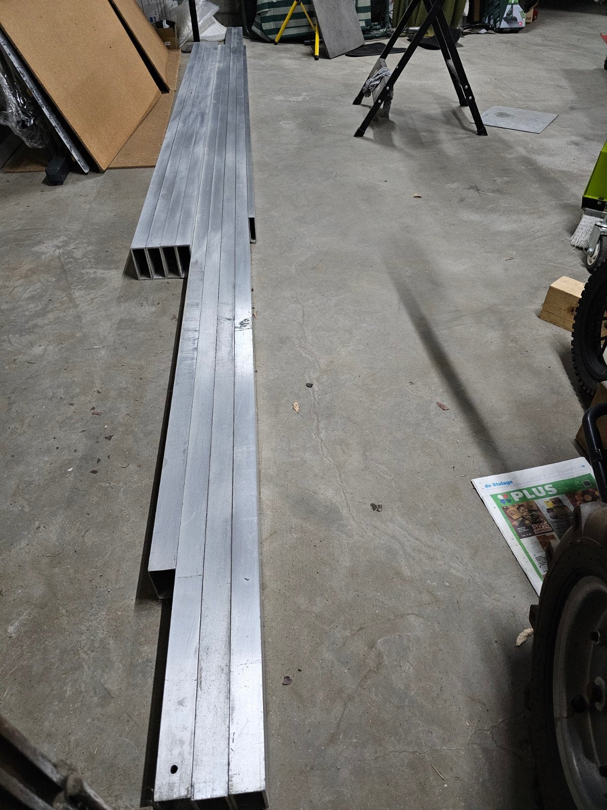 Diverse Aluminium kokers., Doe-het-zelf en Verbouw, Metalen, Ophalen, Zo goed als nieuw, Aluminium