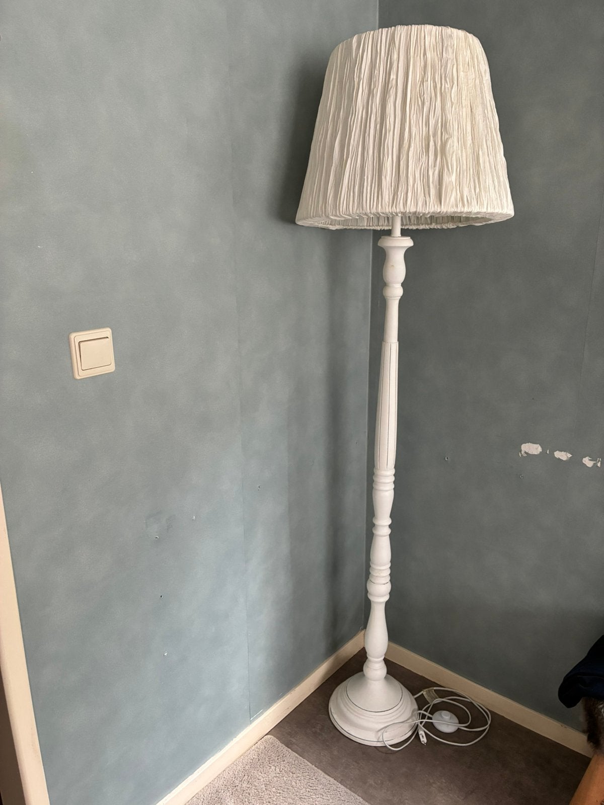baroc grote vloerlamp met kap, Huis en Inrichting, Ophalen, Zo goed als nieuw, Hout, 150 tot 200 cm
