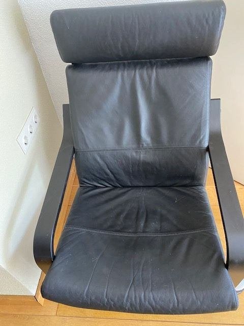 fauteuils, Huis en Inrichting, Fauteuils, Ophalen, Gebruikt, Minder dan 75 cm, Leer