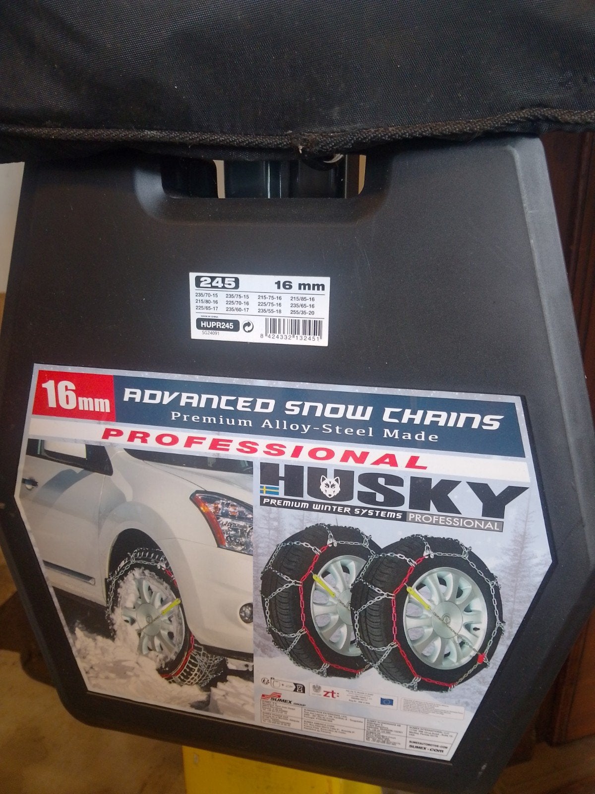 Husky 16mm Sneeuwkettingen - Premium Alloy-Steel, Ophalen
