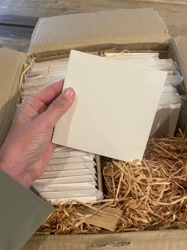 Orginele harlinger tegels 13x13 45 stuks, Diversen, Ophalen, Zo goed als nieuw
