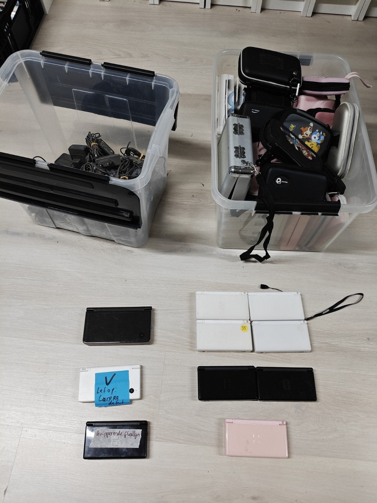 Diverse Nintendo DS Consoles Wit, Zwart, Roze Lite DSI XL, Spelcomputers en Games, Nintendo, Gebruikt, Overige kleuren, DS Lite