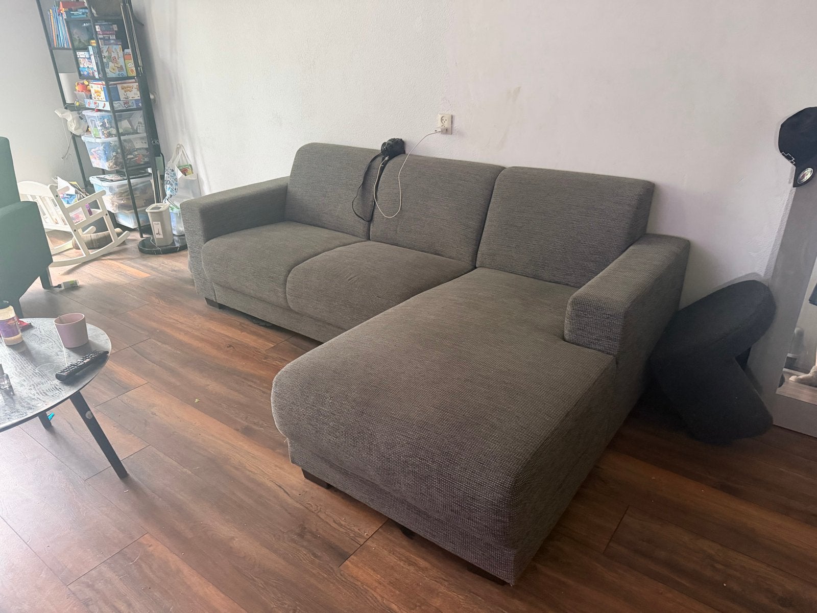 hoekbank, Huis en Inrichting, Banken | Bankstellen, Ophalen, 250 tot 300 cm, Gebruikt, 100 tot 125 cm