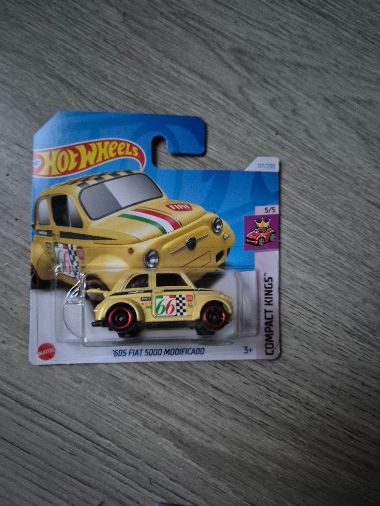 Hot Wheels '60s Fiat 500D Modificado compact kings, Ophalen of Verzenden, Nieuw, Auto