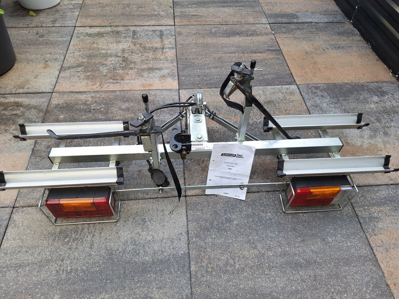 Juncker Bike Parts fietsendrager voor 2 elektrische fietsen, Ophalen, Gebruikt
