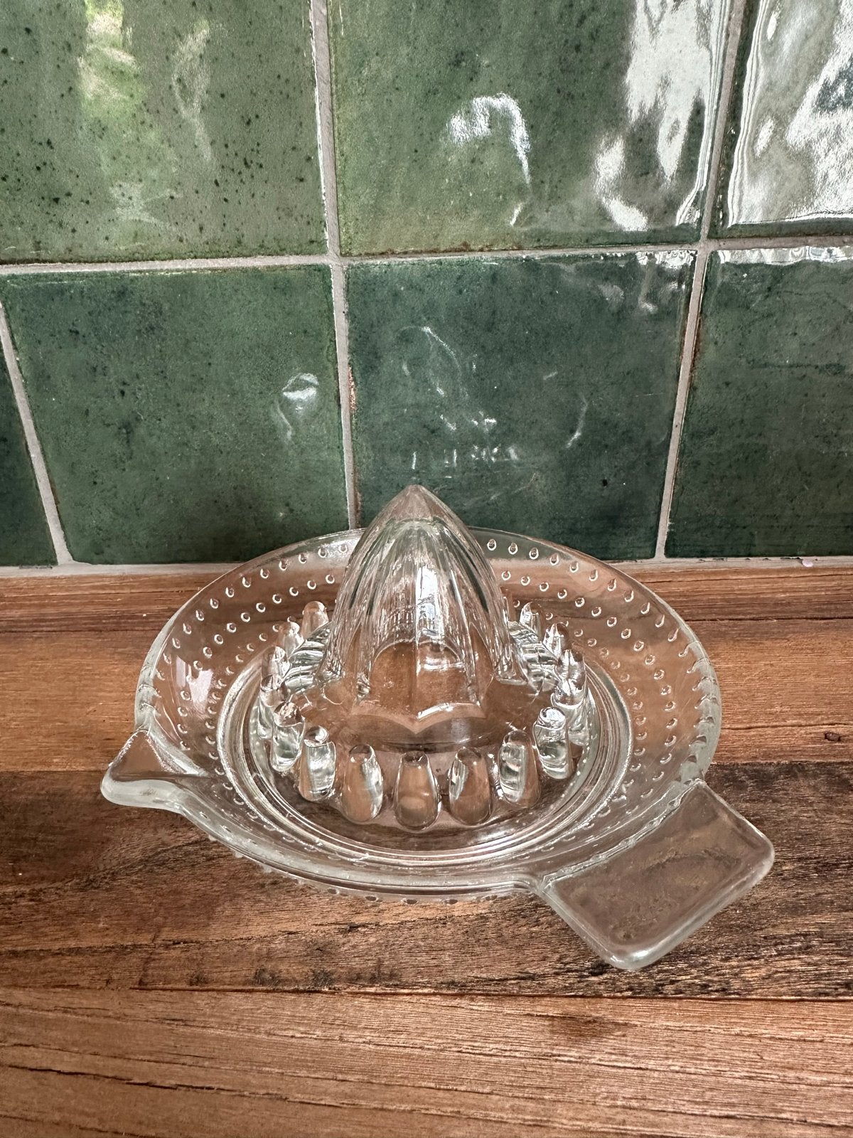 Glazen citruspers - Retro/Vintage design, Ophalen, Overige merken, Glas, Overige typen
