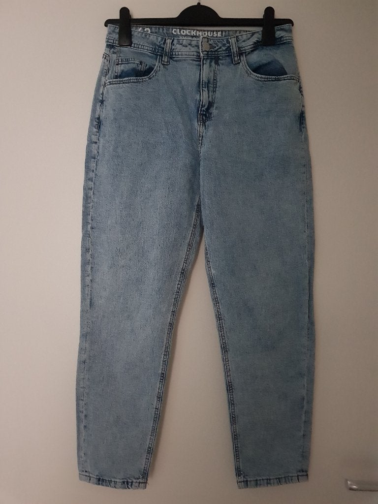 Spijkerbroek voor dames -- maat 36 / 38 -- Clockhouse, Blauw, Ophalen of Verzenden, Zo goed als nieuw, Clockhouse