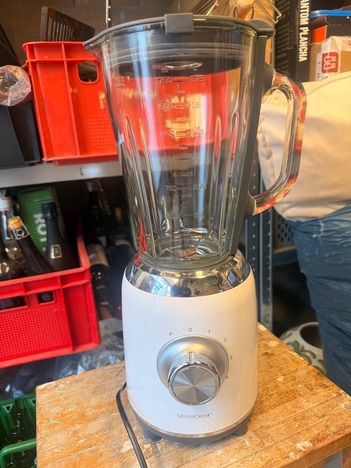 Blender SilverCrest in nette staat, Witgoed en Apparatuur, Blenders, Ophalen, Gebruikt, Blender