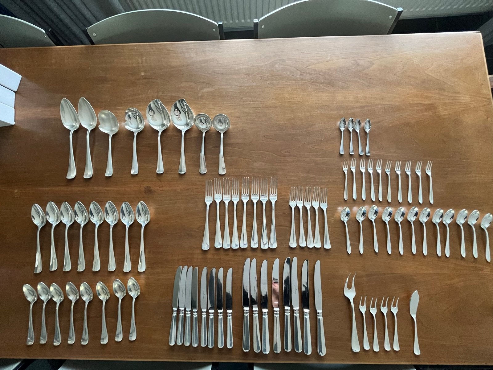 Grote Keltum bestekset, 100-delig, verzilverd, Antiek en Kunst, Ophalen