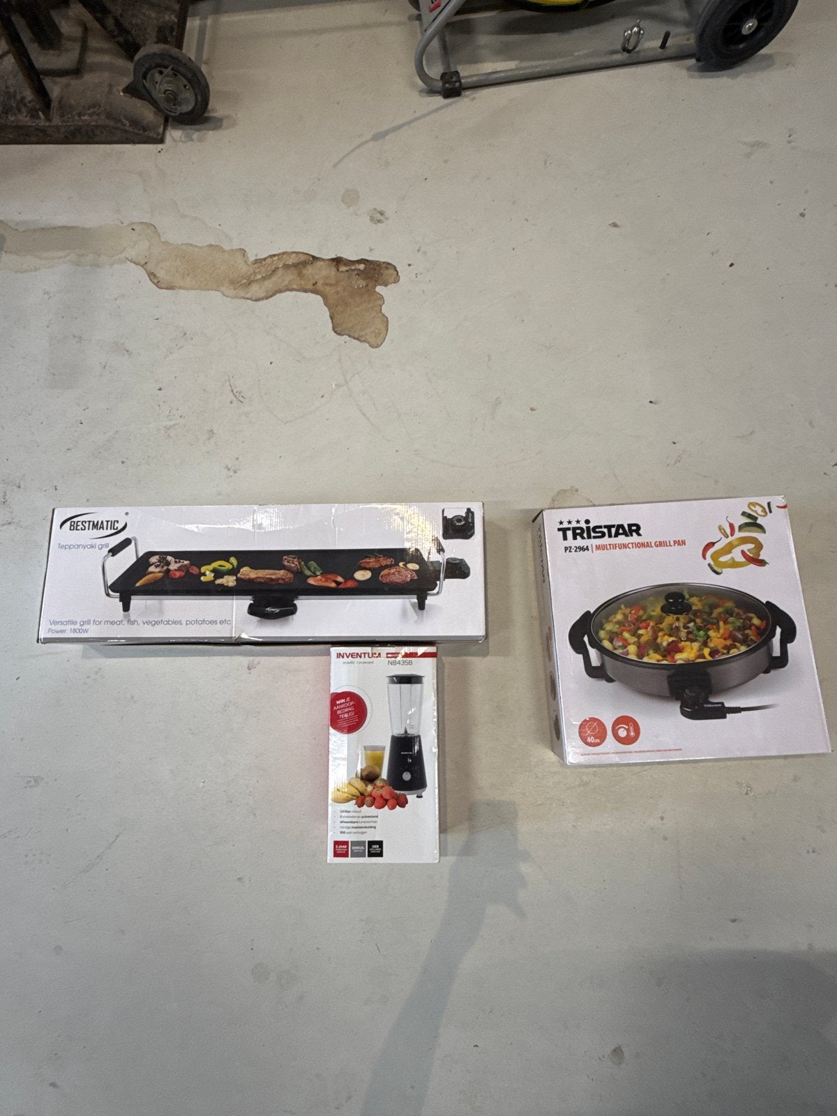 Bestmatic Teppanyaki, Tristar Grillpan & Inventum Blender, Ophalen of Verzenden, Nieuw