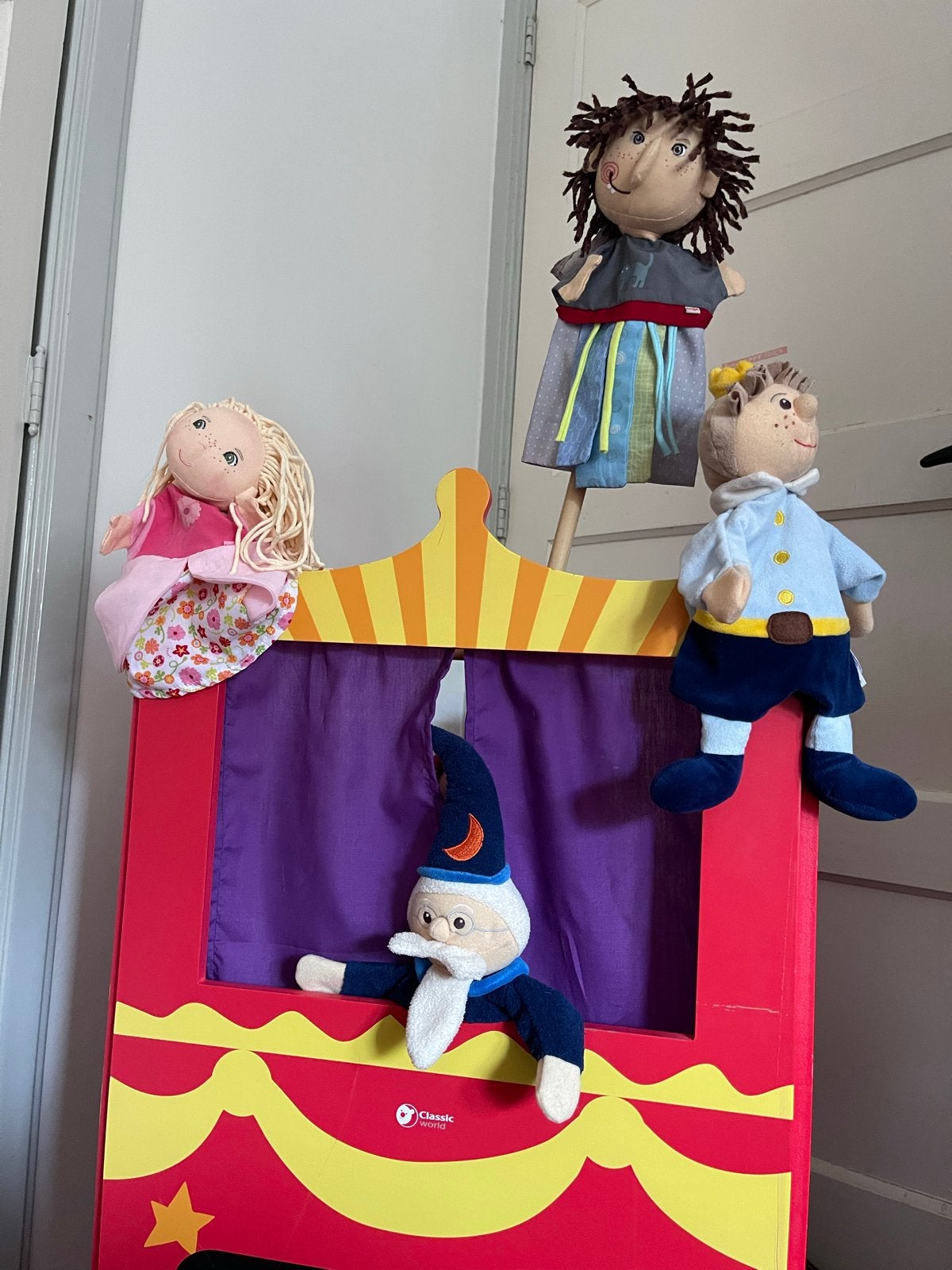 Haba & Sterntaler handpoppen: heks, prinses, tovenaar, prins, Ophalen, Gebruikt, Overige typen