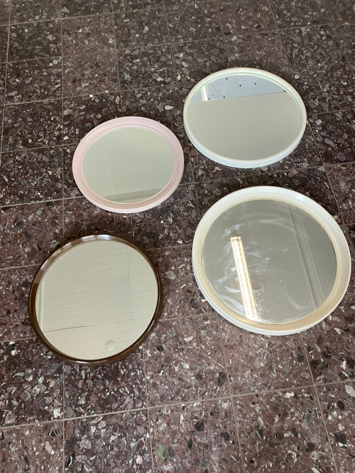 4 grote vintage spiegels., Minder dan 50 cm, Ophalen of Verzenden, Zo goed als nieuw, Minder dan 100 cm