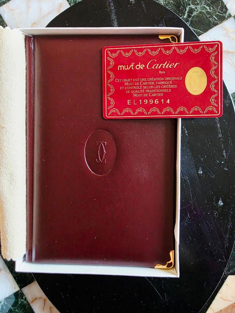 Cartier Must agenda met lederen cover, Ophalen of Verzenden, Zo goed als nieuw