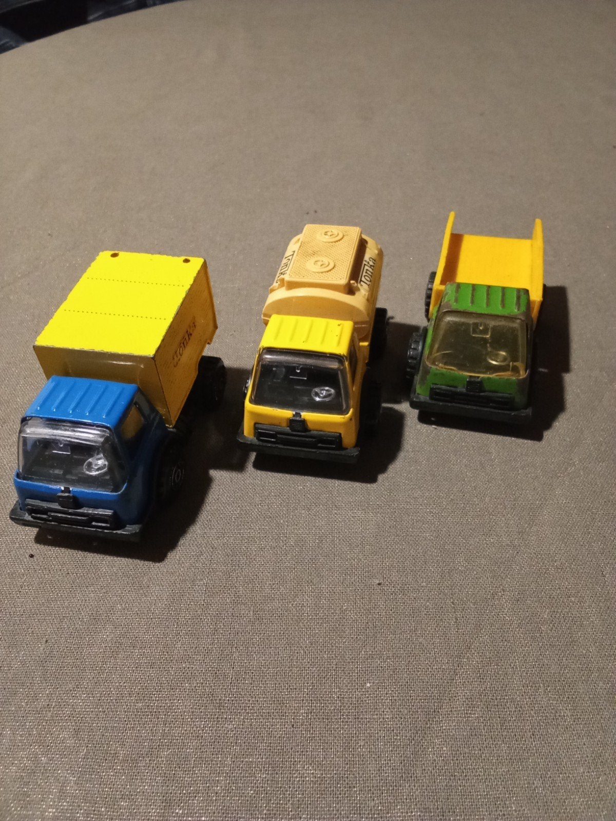 Set van 3 vintage Tonka speelgoedvrachtwagens, Ophalen of Verzenden, Gebruikt