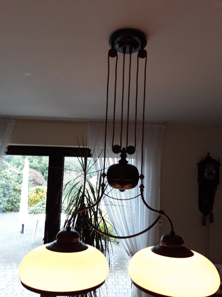 E.F. Frantzen Hanglamp, Huis en Inrichting, Ophalen, E27 (groot), Metaal, Landelijk
