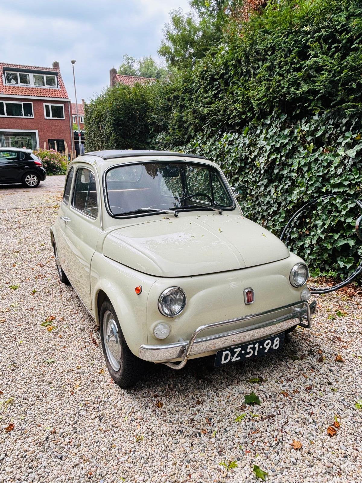 Fiat 500 oldtimer Crème, foto 10