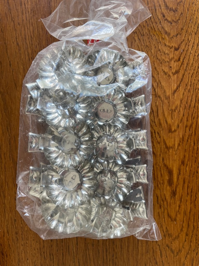 10 "Kerstboomkaarsjesknijpertjes" Nieuw, Ophalen of Verzenden, Nieuw