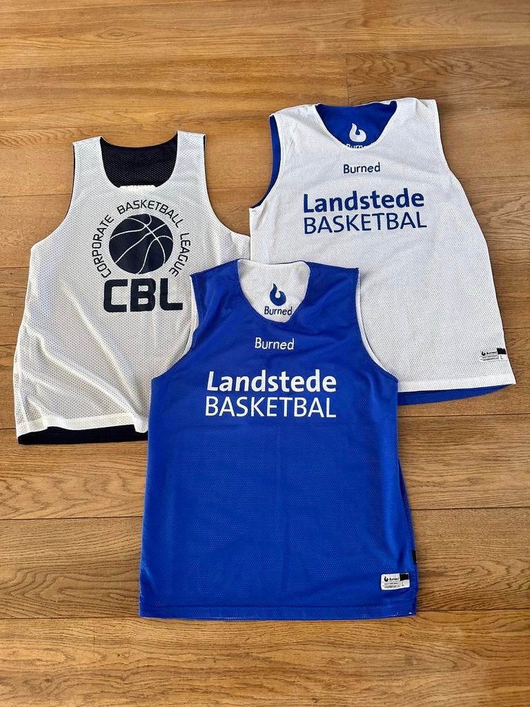 3 reversible basketball jerseys training Landstede Hammers, Ophalen of Verzenden, Zo goed als nieuw, Kleding