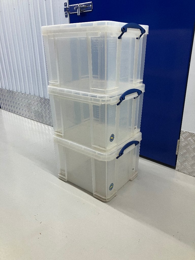 harde plastic opbergbakken, stapelbaar, kratten, Ophalen, 40 tot 60 cm, 50 tot 75 cm, Minder dan 35 cm