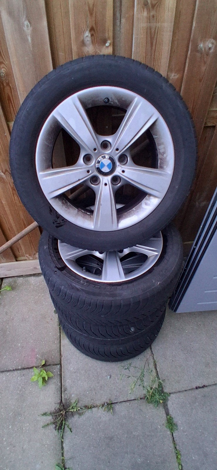 BMW velgen met winterbanden - 16 inch, Auto-onderdelen, Gebruikt, Banden en Velgen, 17 inch, Personenwagen