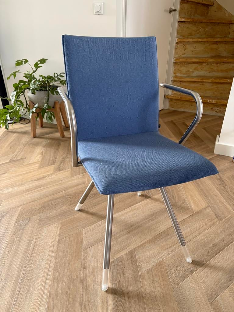 Arco Mikado eetkamerstoelen set van 4, Huis en Inrichting, Stoelen, Ophalen, Blauw, Zo goed als nieuw, Vier