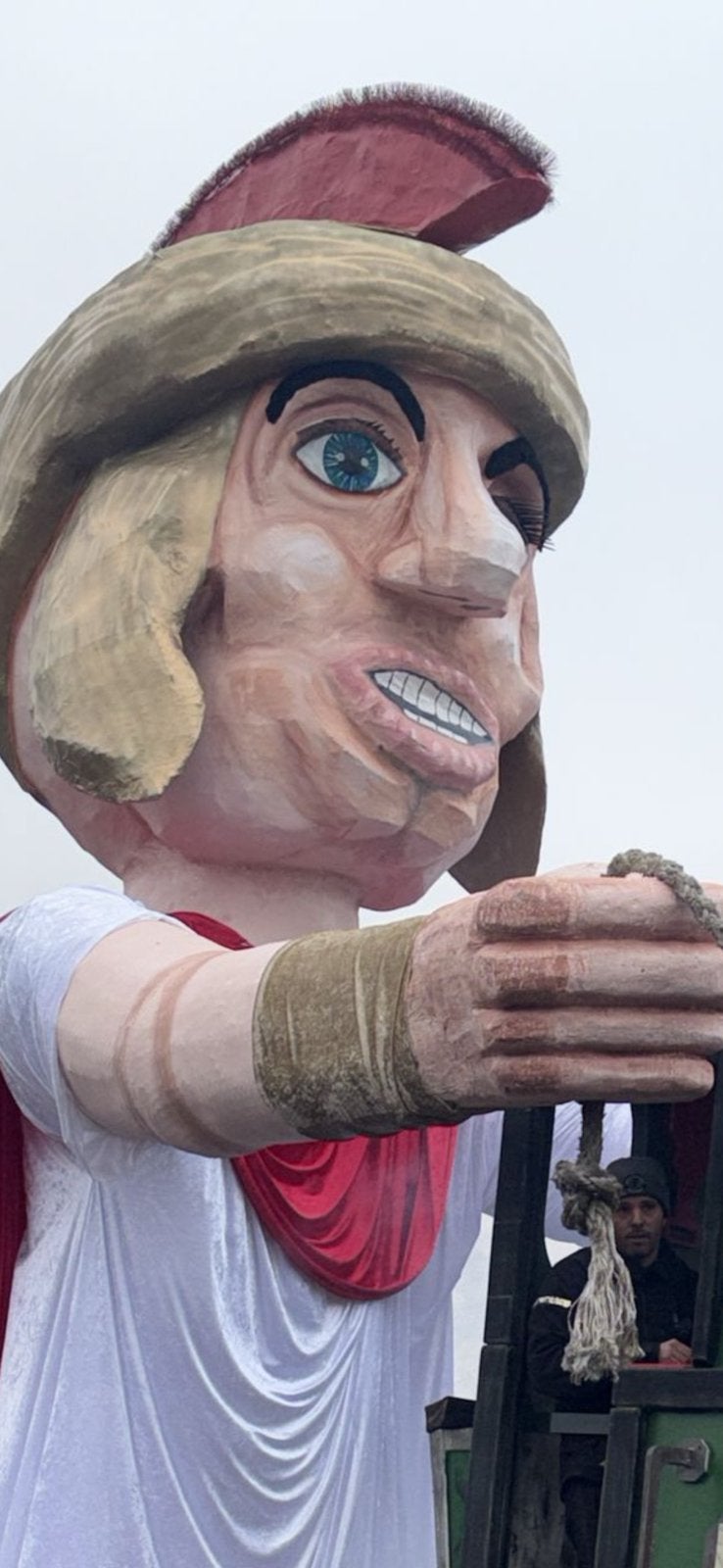 Hoofd carnavalswagen, Hobby en Vrije tijd, Feestartikelen, Ophalen, Zo goed als nieuw, Carnaval