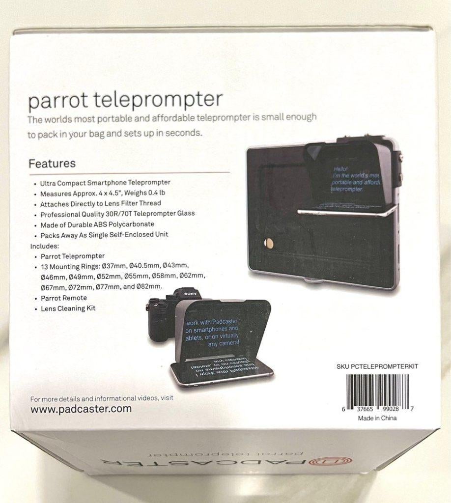 Padcaster Parrot Teleprompter Kit, Ophalen of Verzenden, Nieuw, Tv en Weergevers