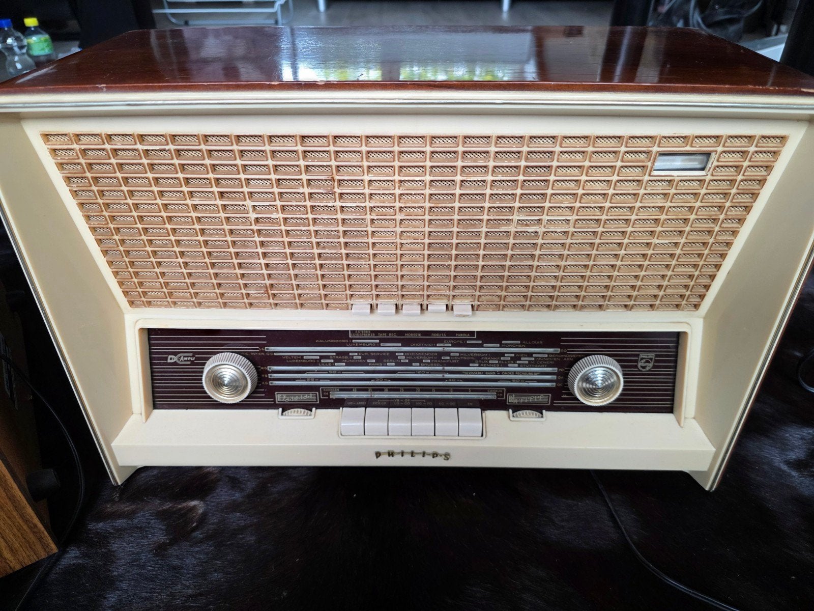 Vintage Philips Buizenradio - Klassieke Radio, Audio, Tv en Foto, Radio's, Ophalen, Gebruikt, Radio