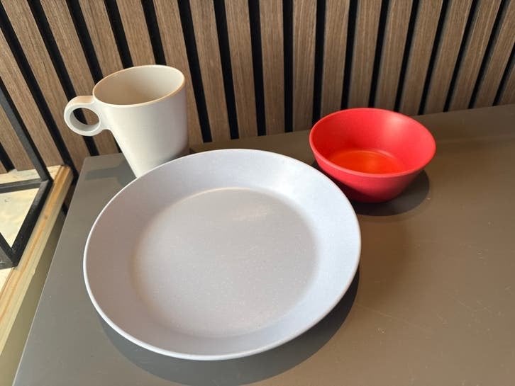 Mepal Bloom Servies - Bord, Kom en Mok, Caravans en Kamperen, Ophalen of Verzenden, Zo goed als nieuw