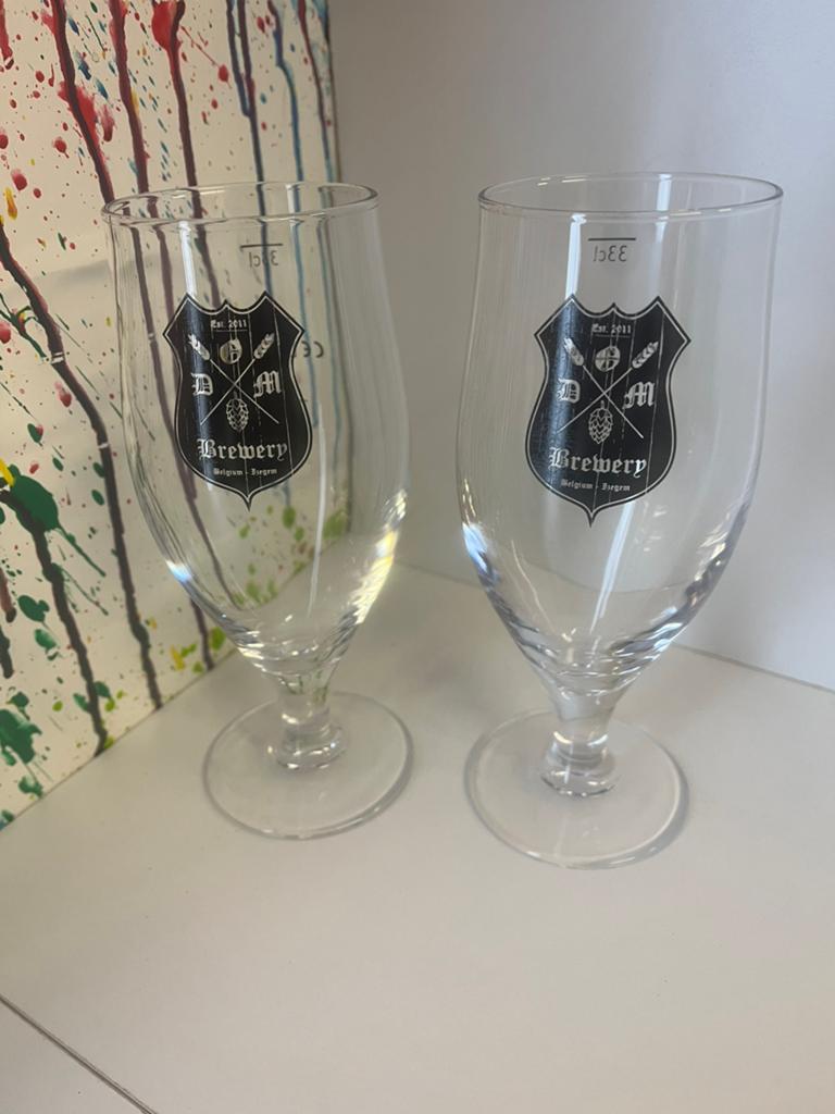 D”oude Maalderij bierglazen set van 2 glazen, Ophalen of Verzenden, Nieuw, Glas of Glazen, Overige merken