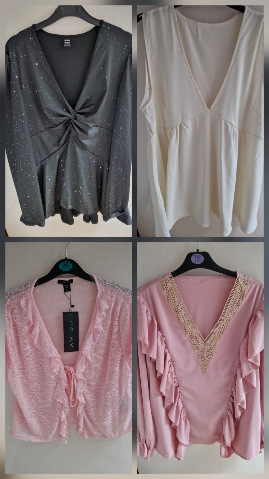 Leuke blouse en top maat xl roze zwart wit, Ophalen of Verzenden, Zo goed als nieuw, Maat 46/48 (XL) of groter, Zwart