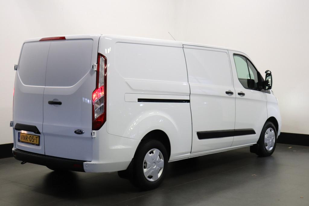 Ford Transit Custom 2.0 TDCI 130PK L2 EURO 6 - Airco - Cruis, Voorwielaandrijving, 4 cilinders, Wit, Origineel Nederlands