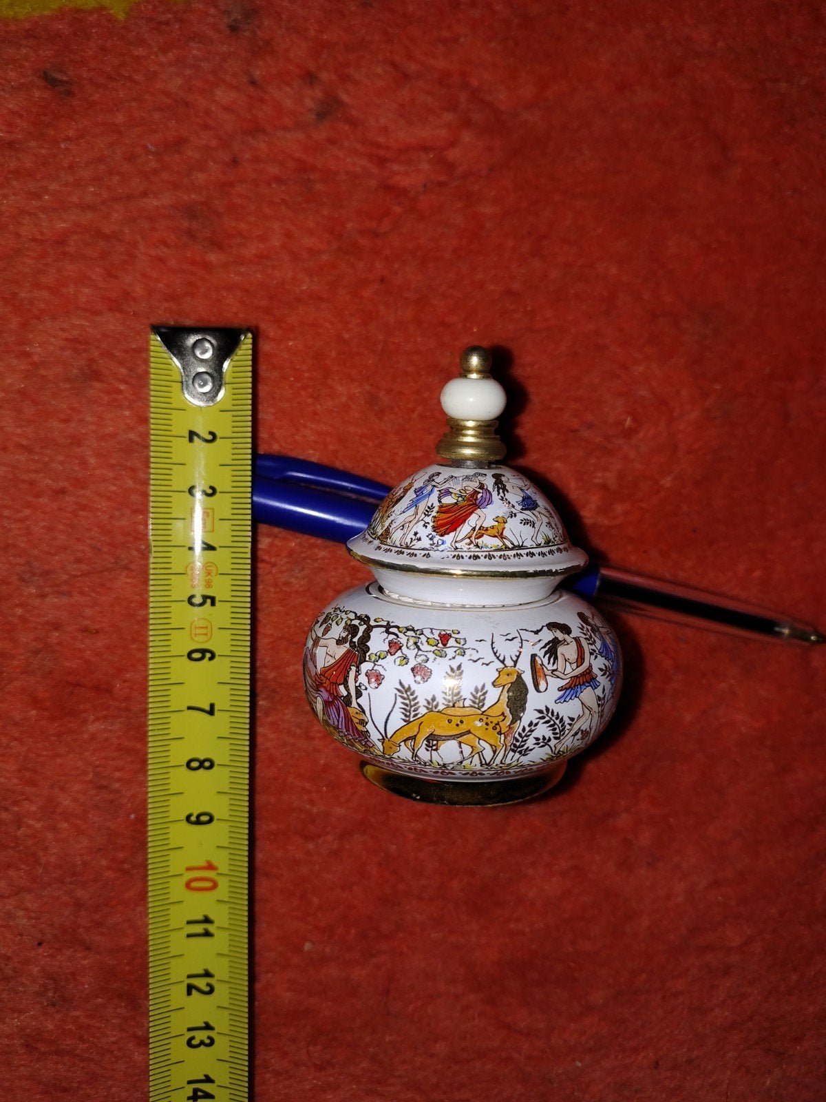 Grieks Keramiek Parfumflesje - Venus Serie - Puntgaaf, Ophalen of Verzenden