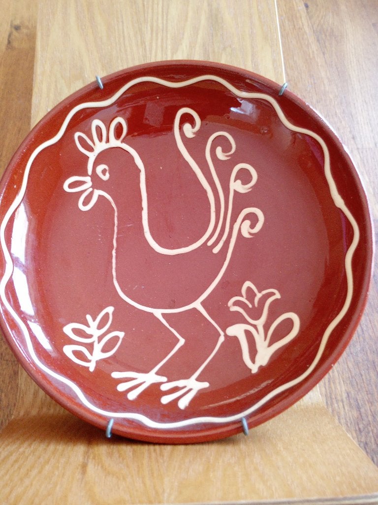 Uniek Zweeds keramiek bord van Höganäs., Antiek en Kunst, Ophalen
