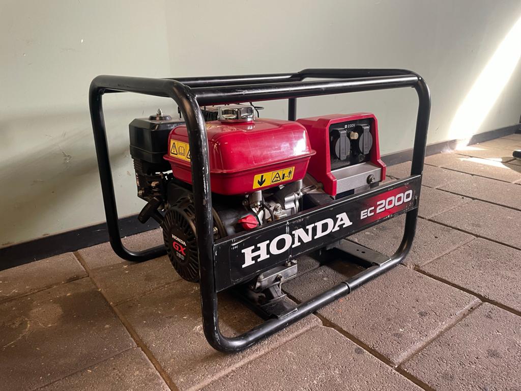 Honda EC2000 Aggregaat - Bijna Nieuw - Originele Honda -, Ophalen, Zo goed als nieuw, Minder dan 5 kVA, Benzine