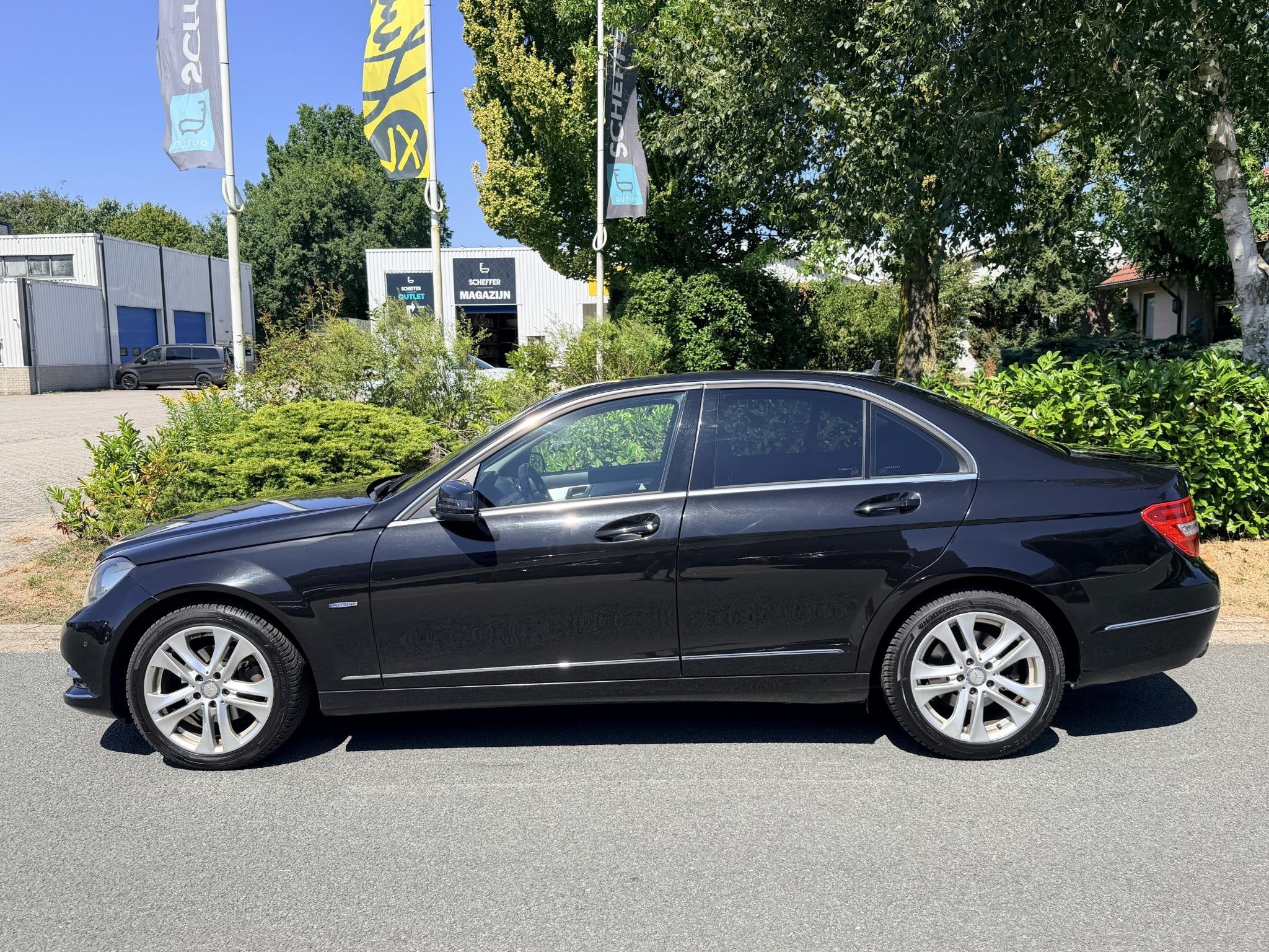 Mercedes-Benz C-klasse 220 CDI 170PK Automaat Avantgarde•N, Automaat, Zwart, 4 cilinders, Zwart