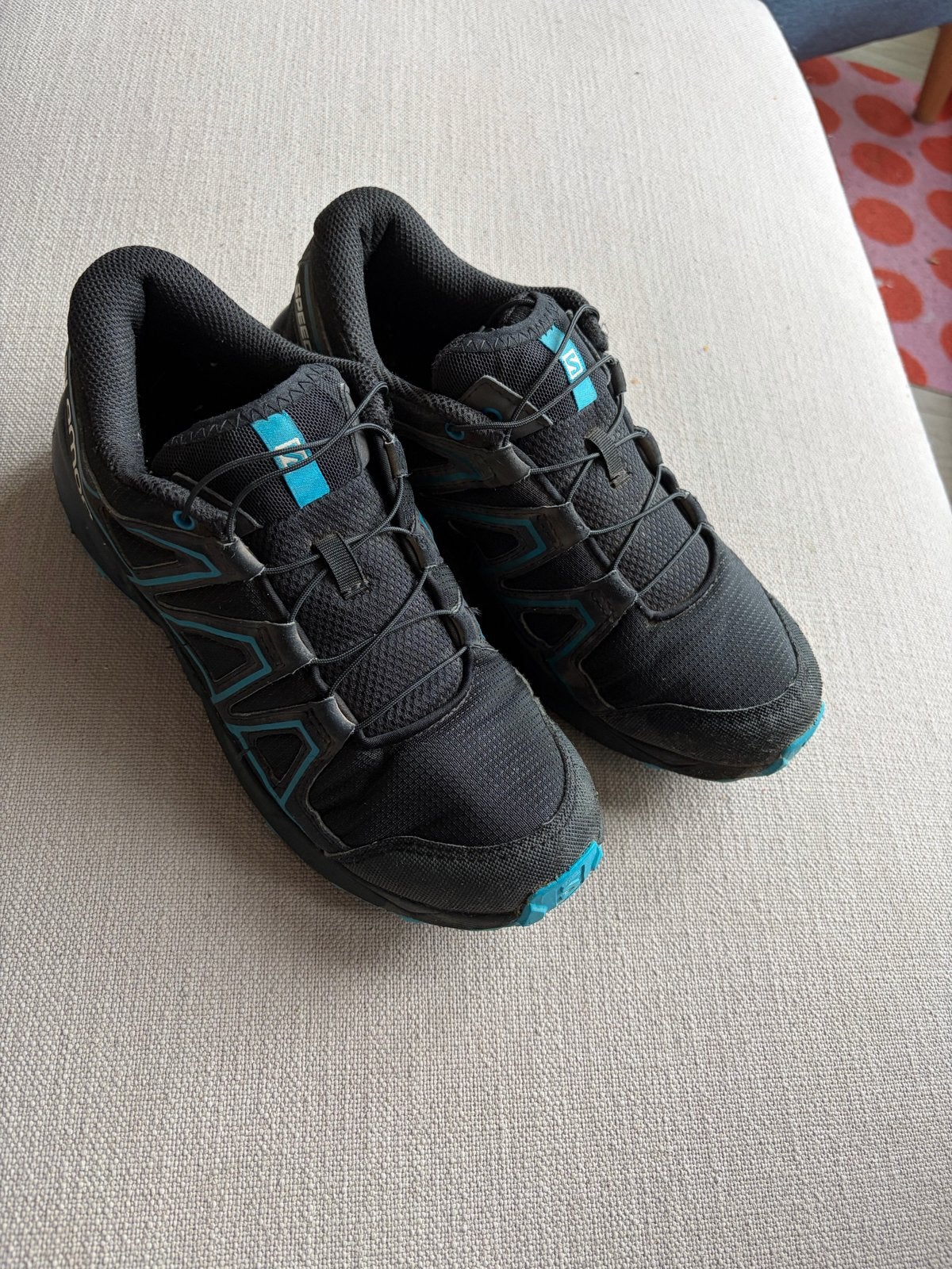 Salomon speedcross - Maat 38 - Zwart/Blauw, Gebruikt, Jongen of Meisje, Schoenen, Ophalen of Verzenden