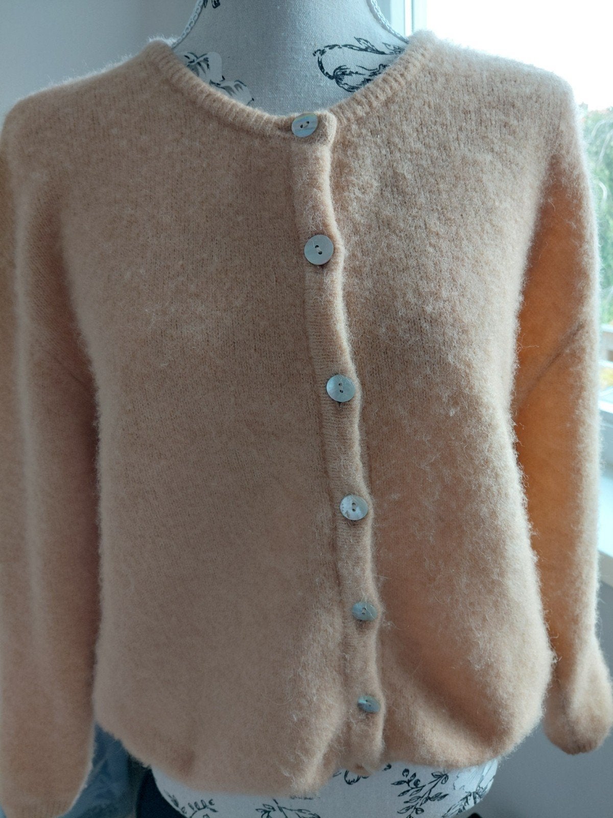 American Vintage vest - Alpaca, wol, polyamide, elastaan, Maat 38/40 (M), Beige, Ophalen of Verzenden, Zo goed als nieuw