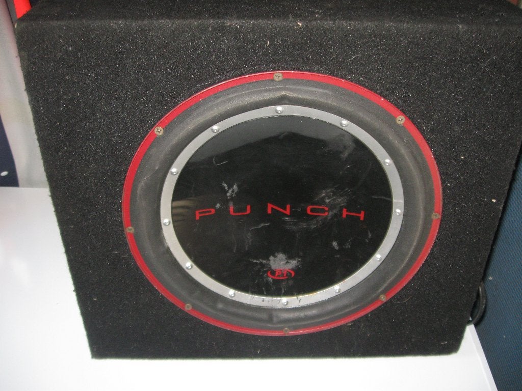 Subwoofer set met radio, Ophalen, Gebruikt