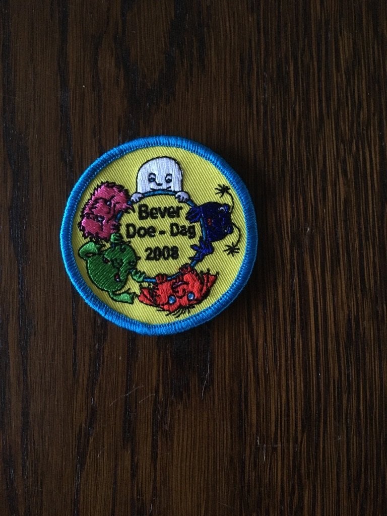 Badge bever- doe- dag 2008, Ophalen of Verzenden, Nieuw, Embleem, Speld of Insigne