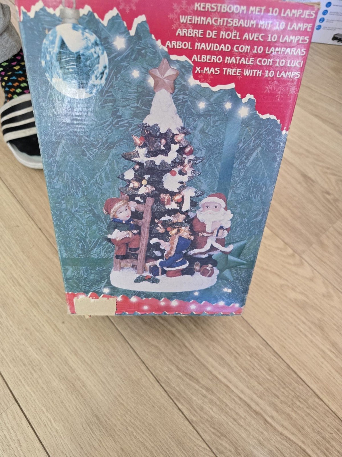 kerstboom nostalgische met lampjes, Ophalen of Verzenden, Zo goed als nieuw