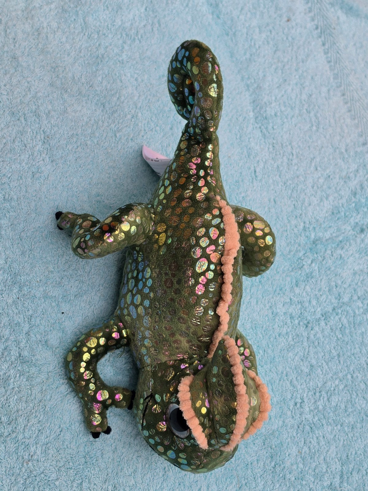 pluche kameleon-knuffeltje ( cadeau tip 😉 ), Ophalen of Verzenden, Zo goed als nieuw, Overige typen